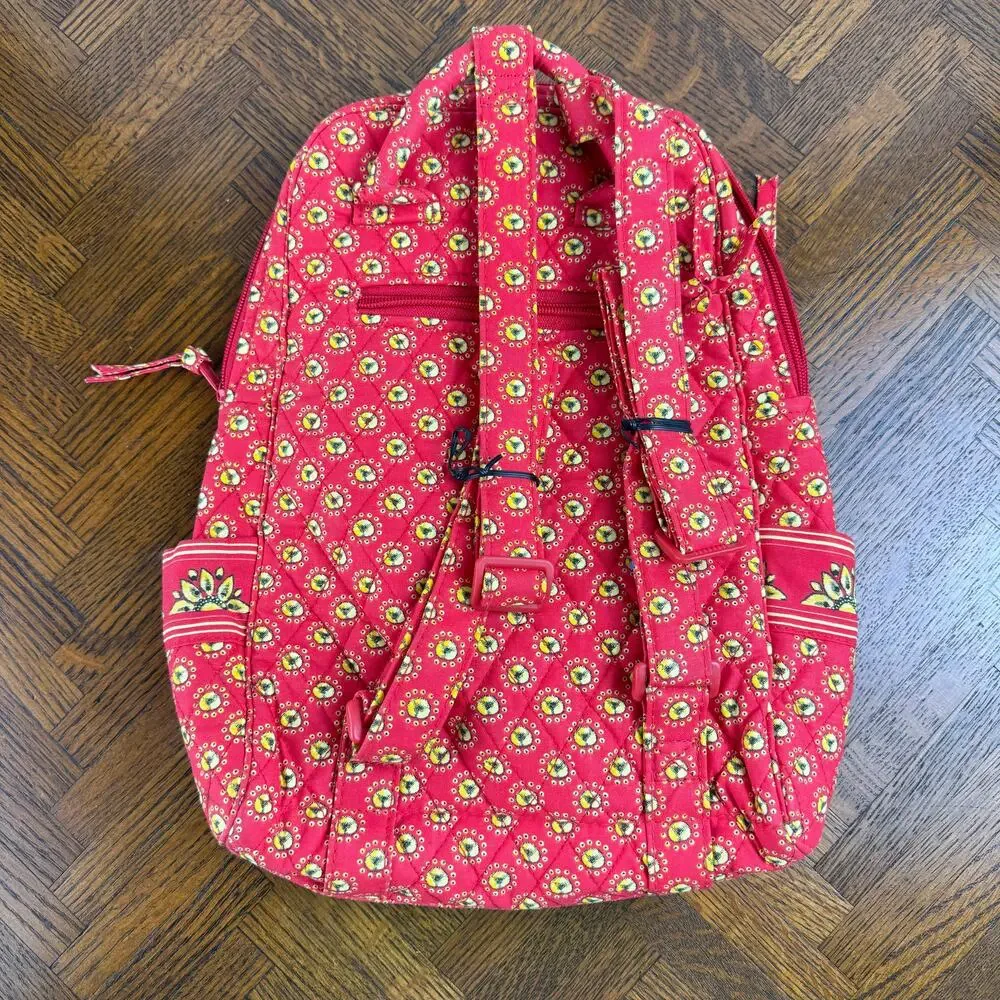 QUILTED mini backpack red